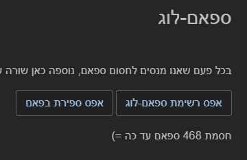 נחסמו 468 הודעות ספאם עד כה